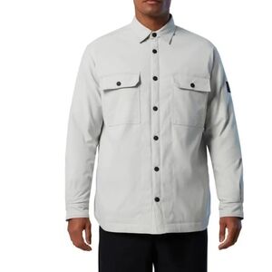 North Sails Dusk Overshirt Jacket Snap Front Lightweight Grey Violet XL NWT